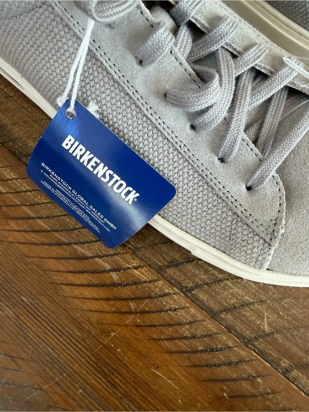 Men’s Birkenstock Sneaker Ben Light Gray Suede Size 10 New Shoes